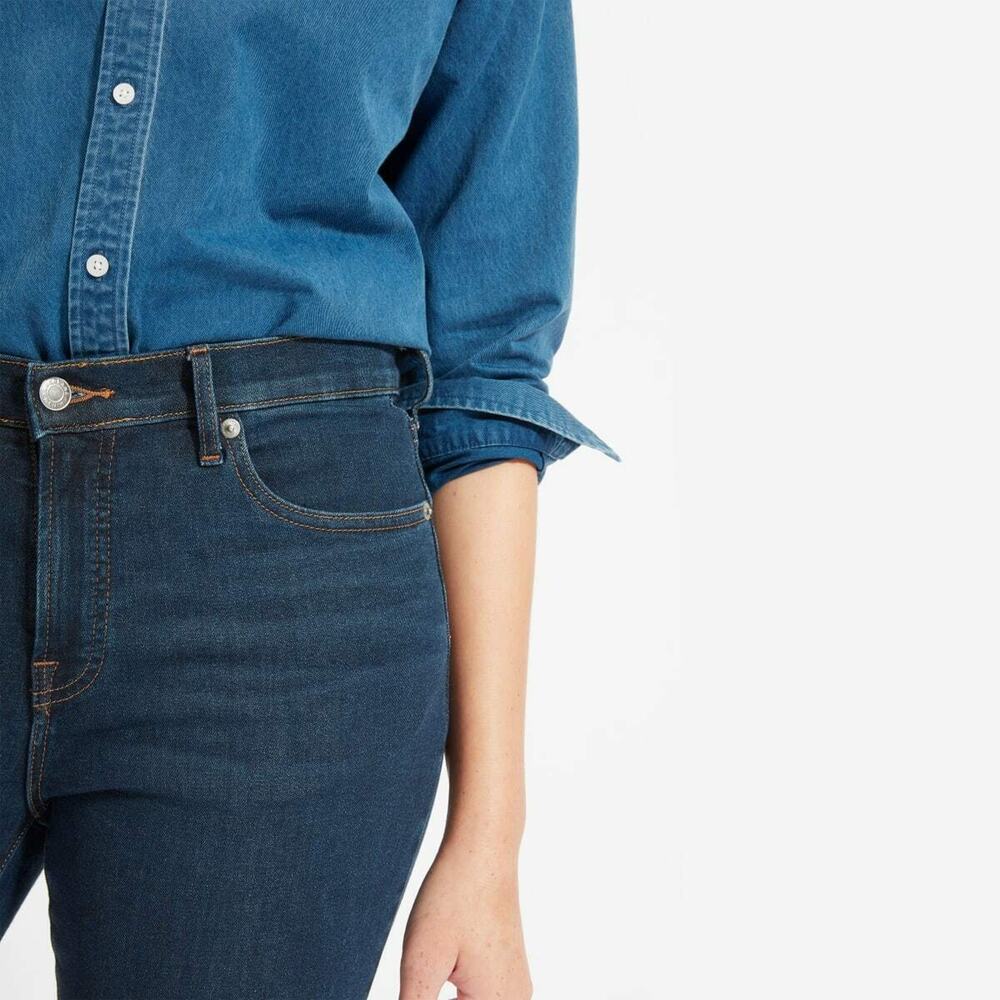 Everlane  Jeans Size 24 Blue Mid Rise Skinny Cotton Stretch Denim NWT Women's - Picture 4 of 8